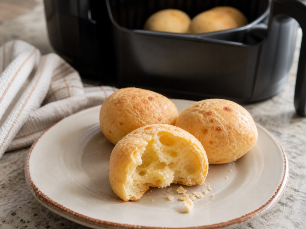 5 receitas de pão de queijo na air fryer para o lanche