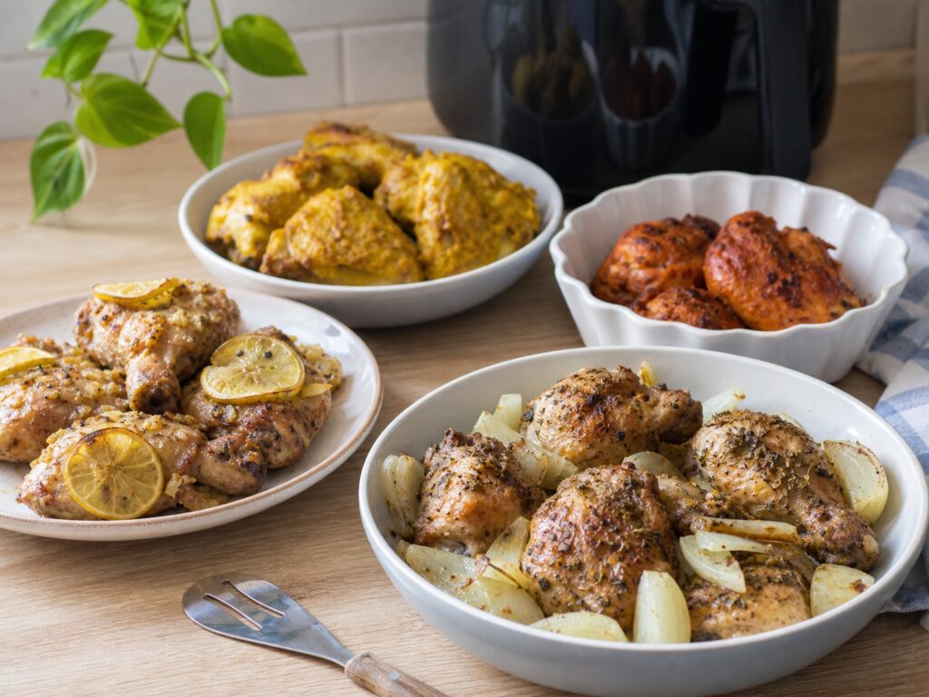 5 formas de fazer coxa e sobrecoxa na air fryer