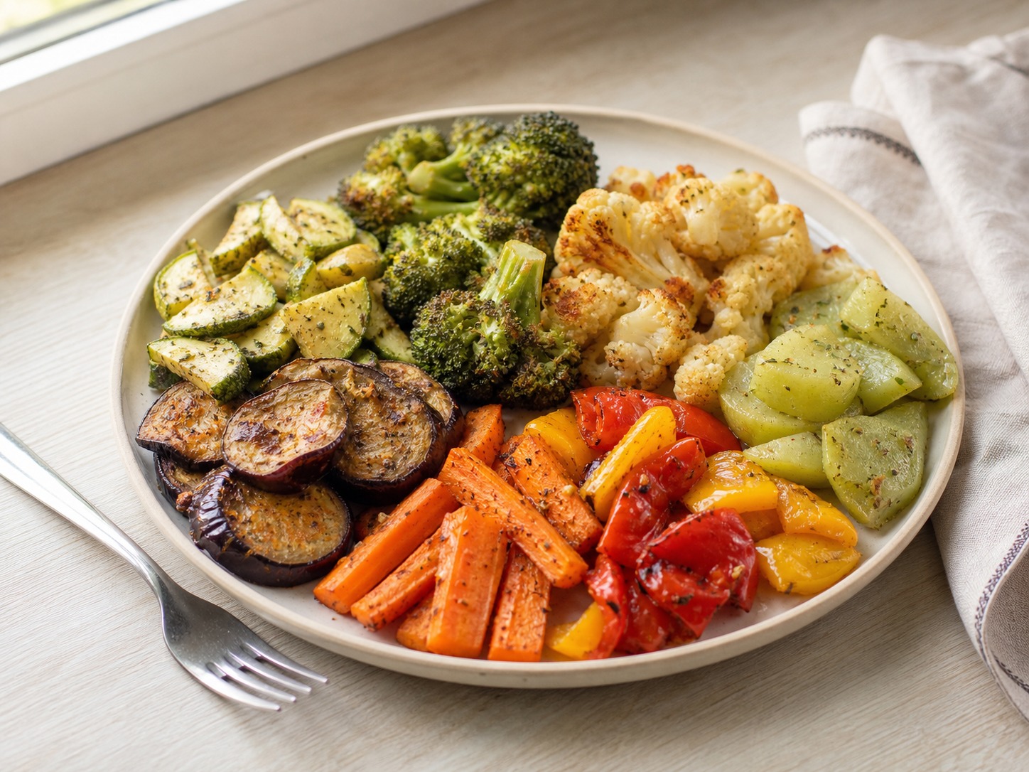 7 legumes na air fryer para um almoço mais saboroso