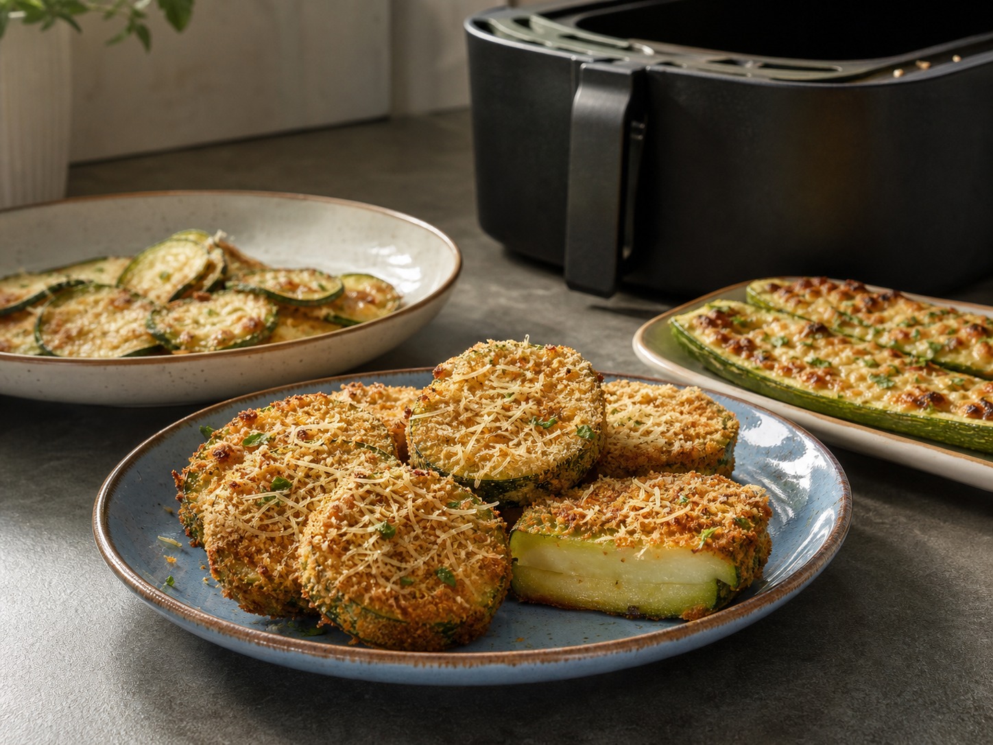 5 receitas de abobrinha na air fryer crocante