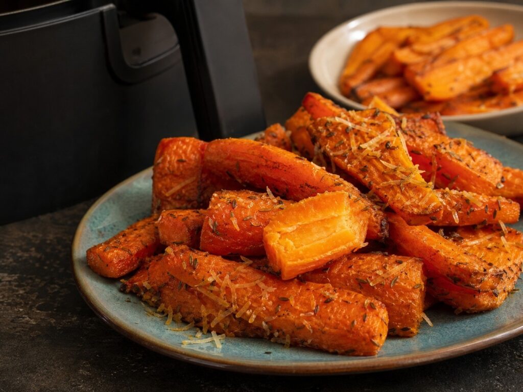 6 receitas de cenoura na air fryer para variar o acompanhamento