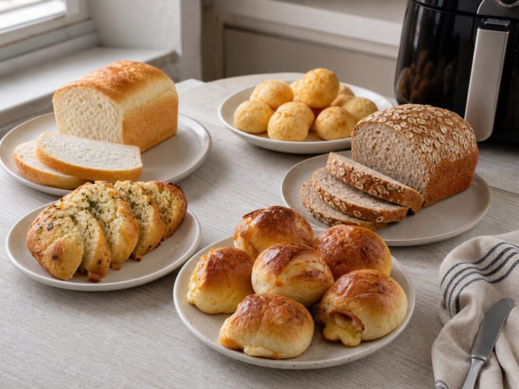5 receitas de pão na air fryer para fazer sem forno
