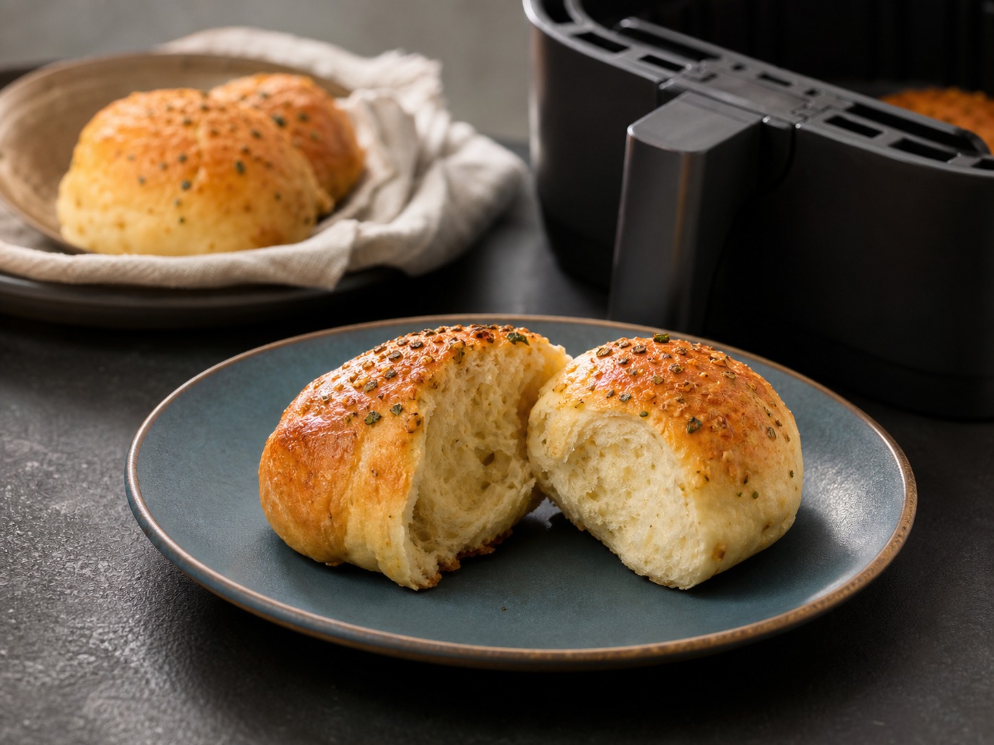 5 receitas de pão na air fryer para fazer sem forno