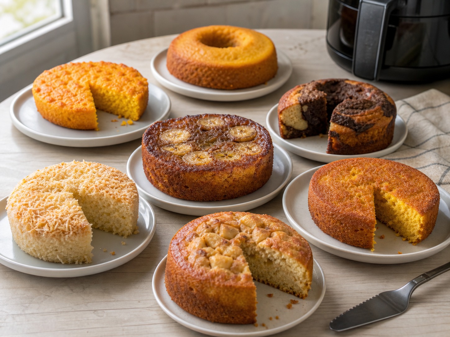 7 receitas de bolo na air fryer fáceis para o café da tarde