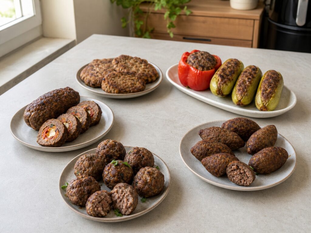 carne moída na air fryer