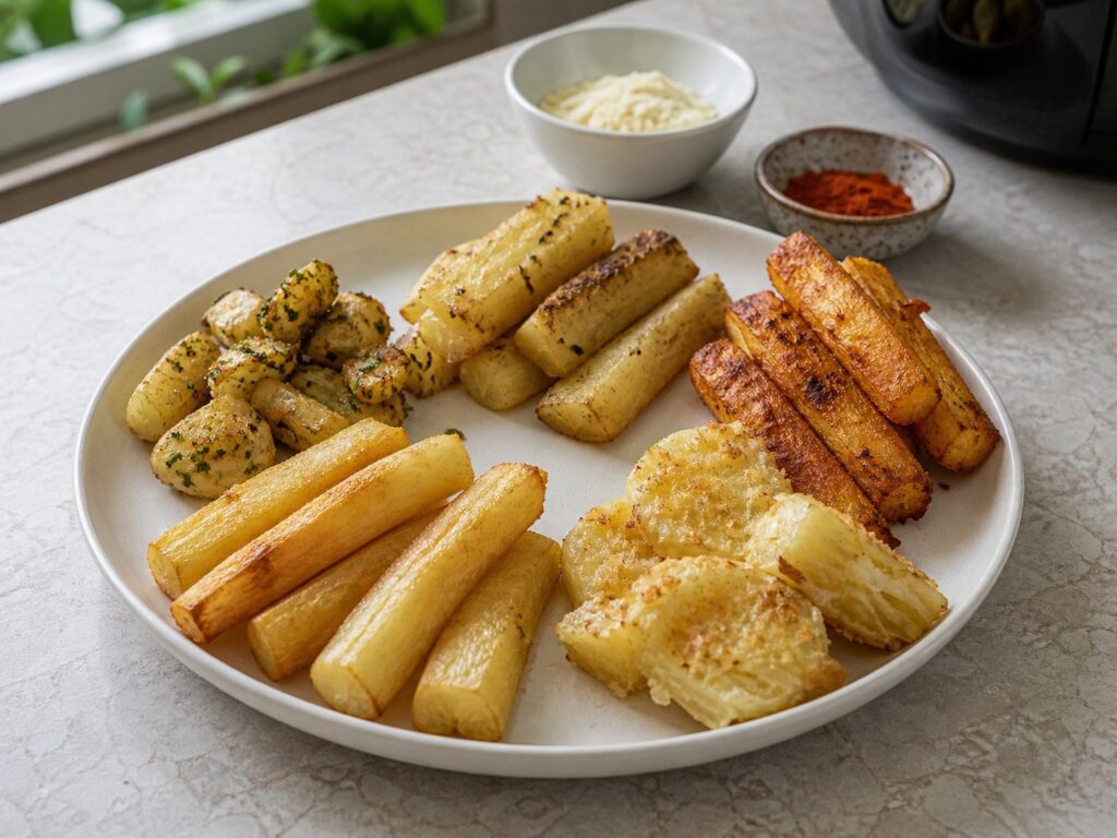 mandioca na air-fryer