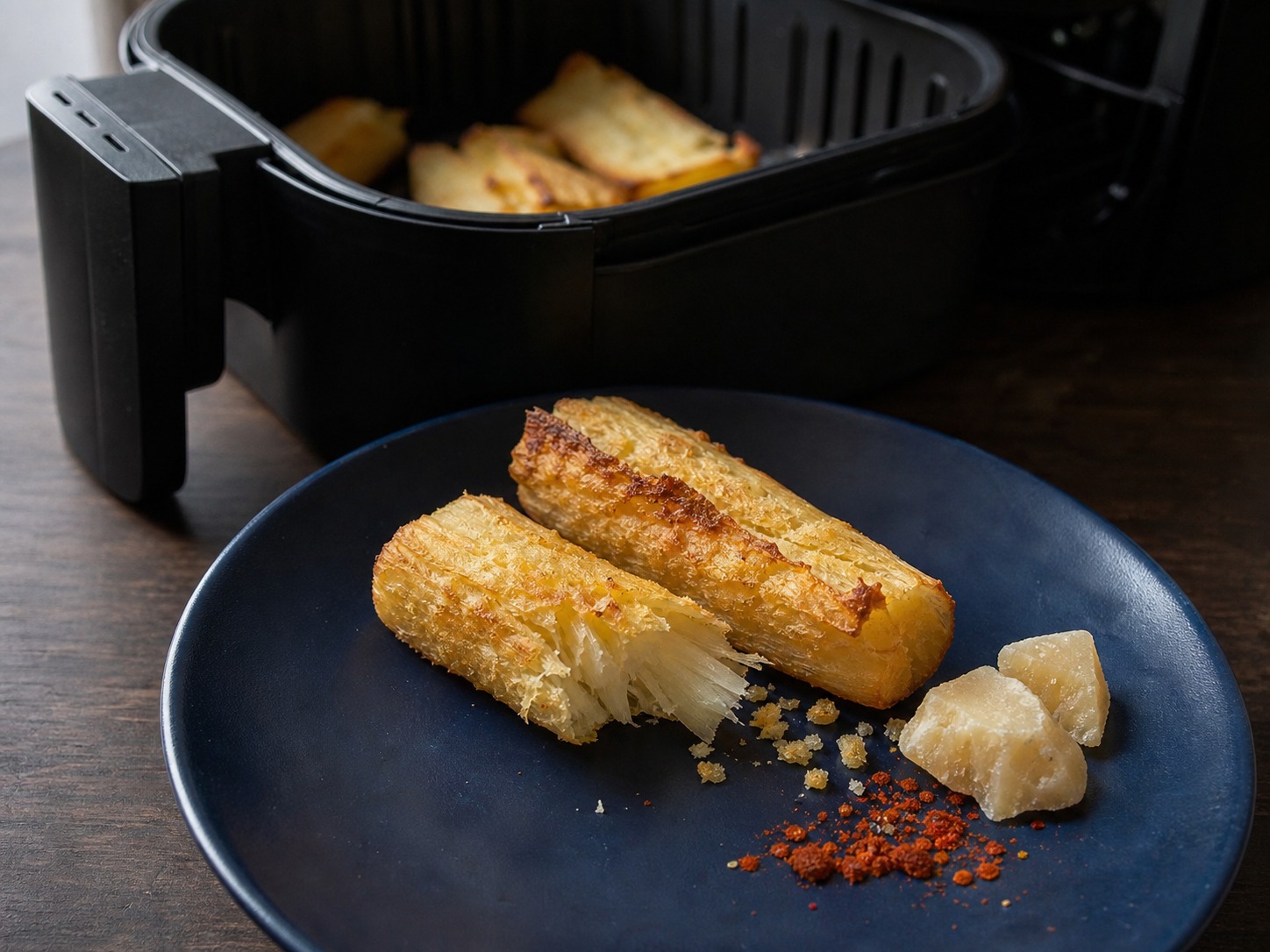 mandioca na air-fryer