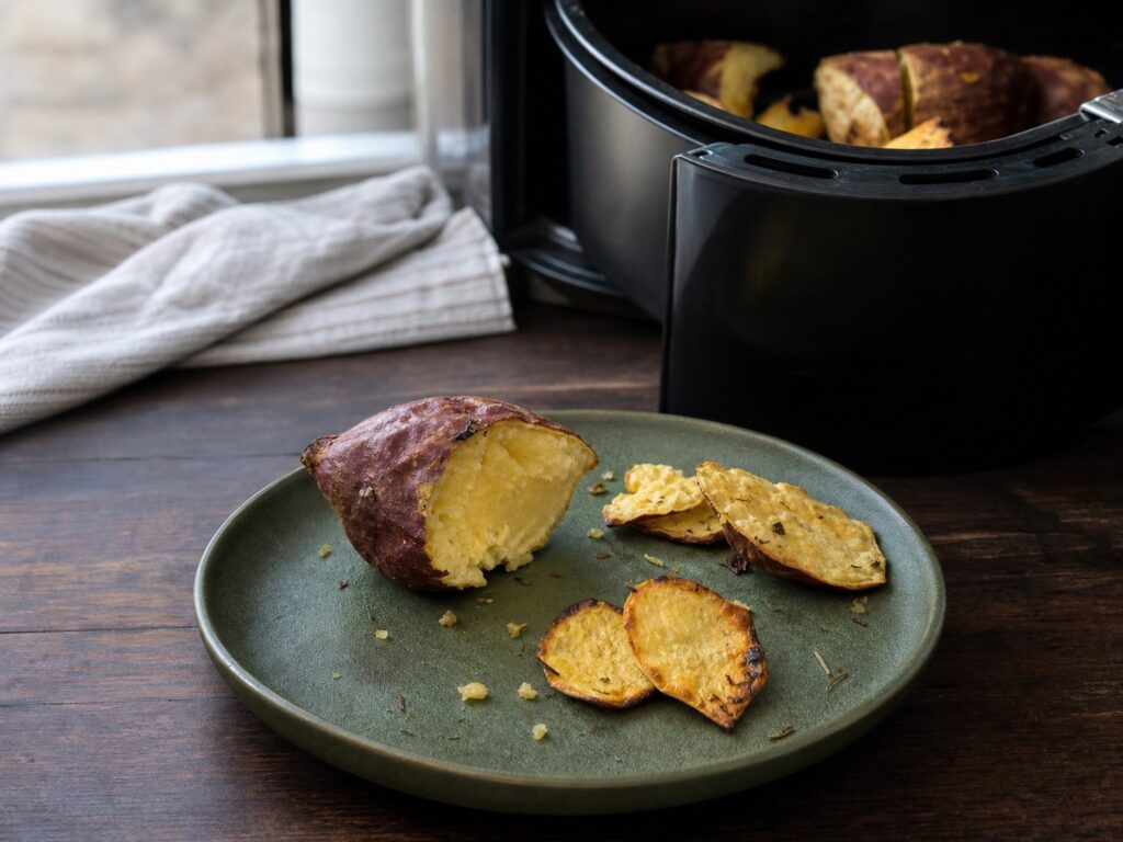 batata-doce na air fryer