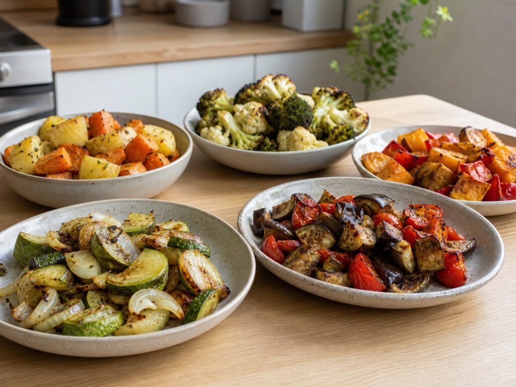  os legumes assados na air fryer 