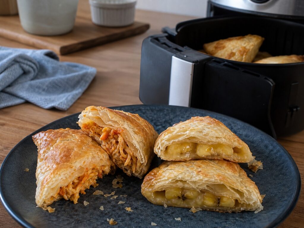 massa folhada na air fryer