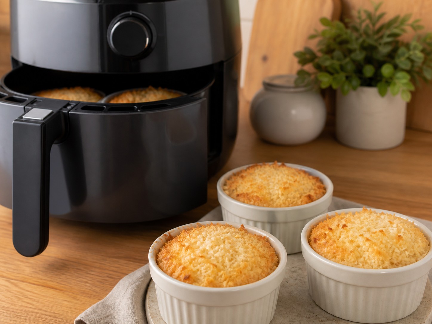 cocada na air fryer