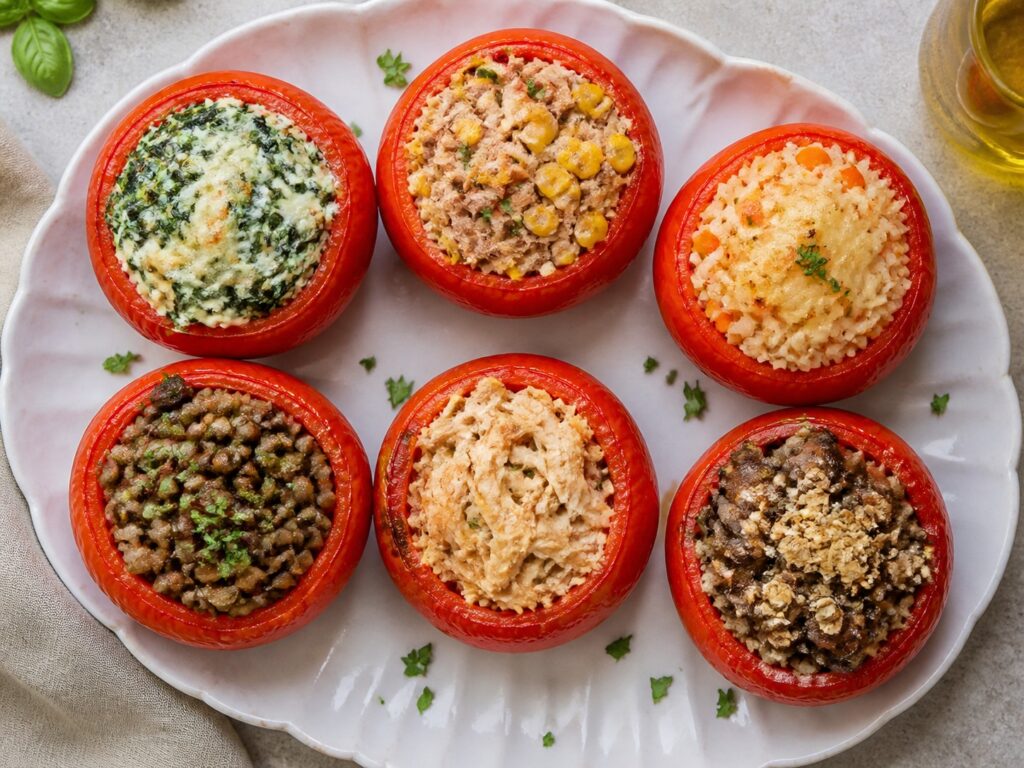 tomate recheado na air fryer