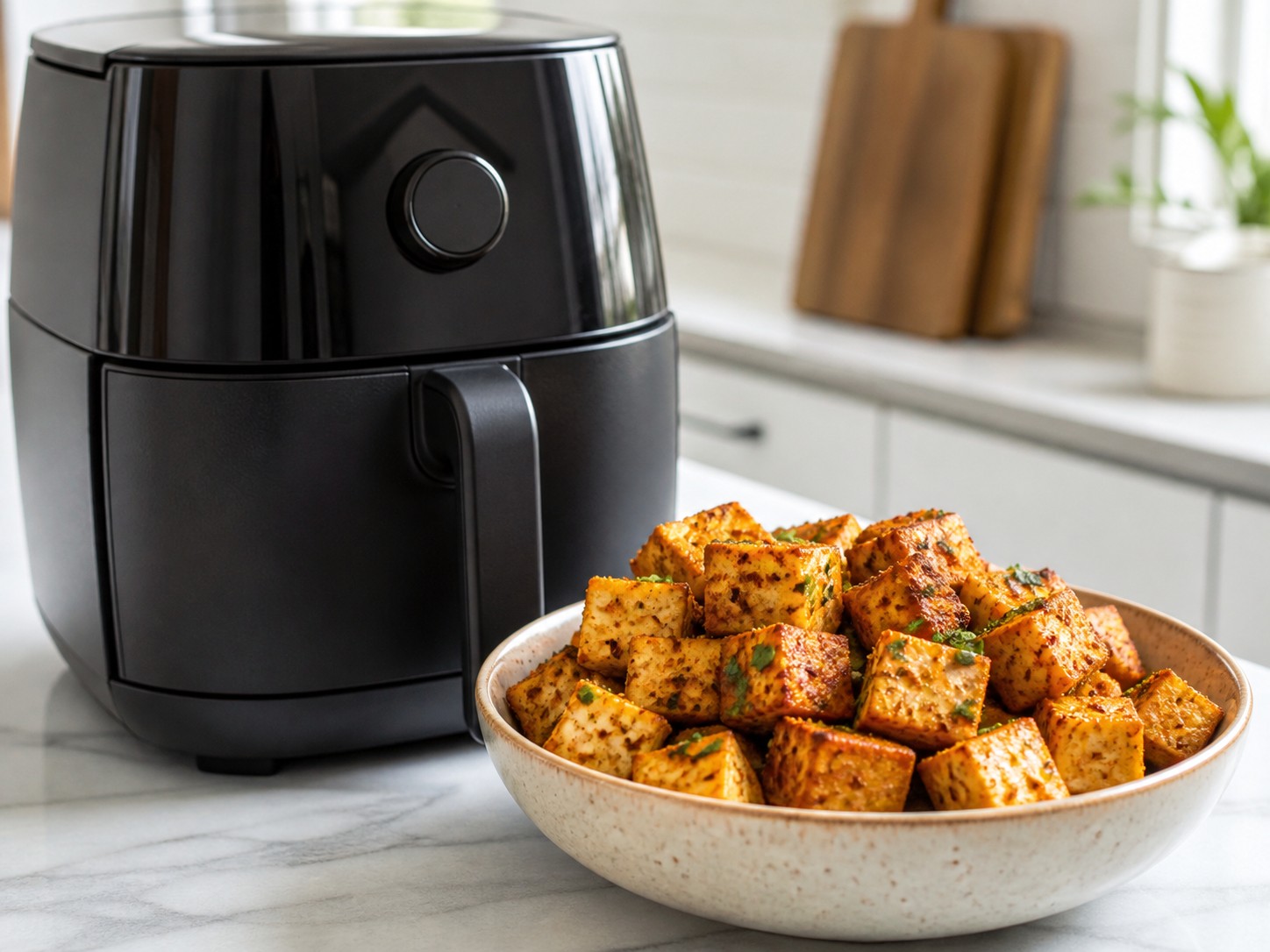 tofu crocante na air fryer
