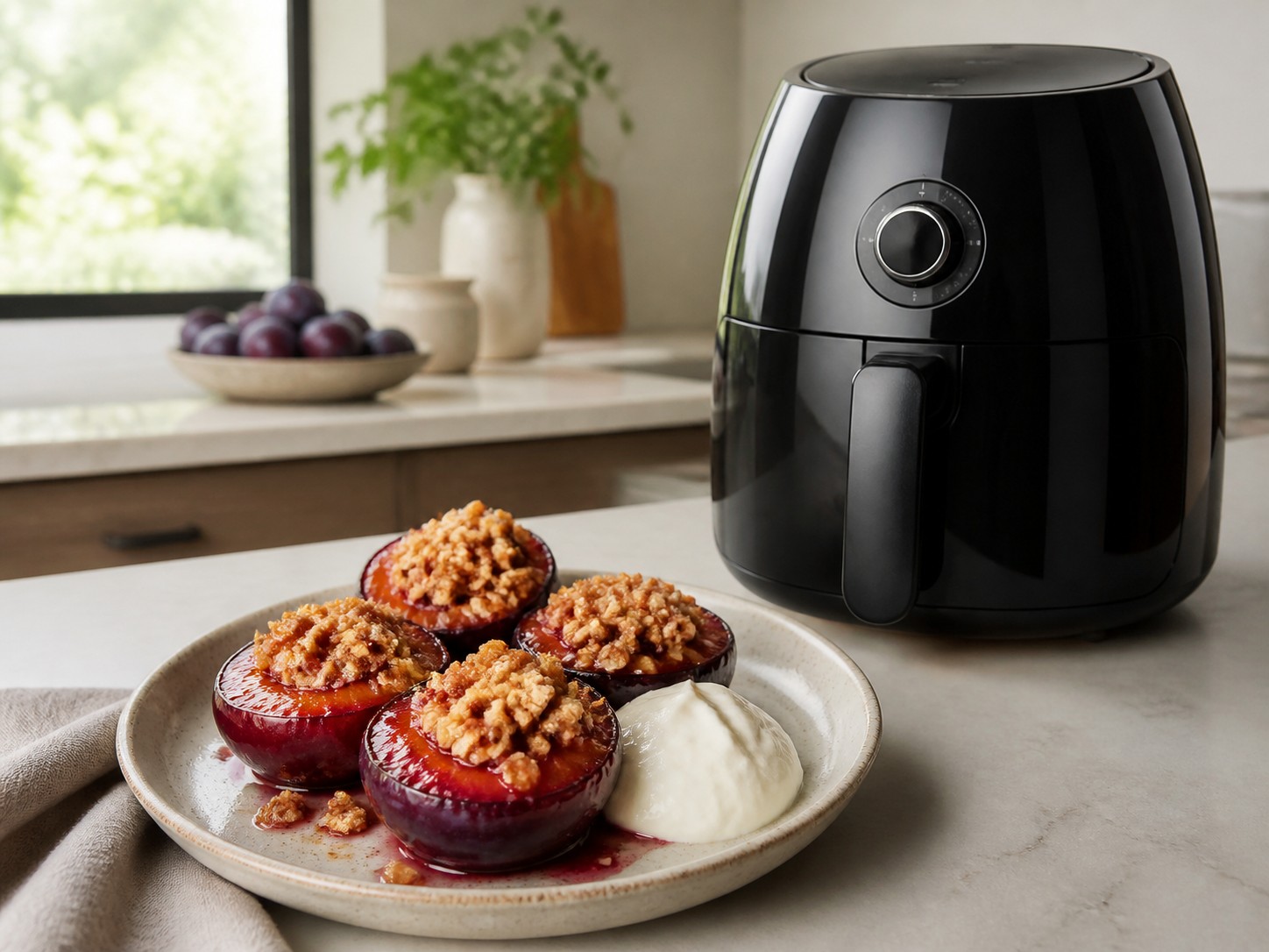 ameixa na air fryer